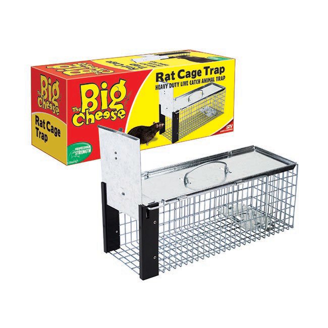 The Big Cheese Rat Cage Trap 40x16x16cm