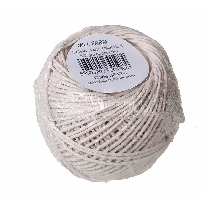 Cotton Twine Extra Thick No 4, 125gm Ball (C685)