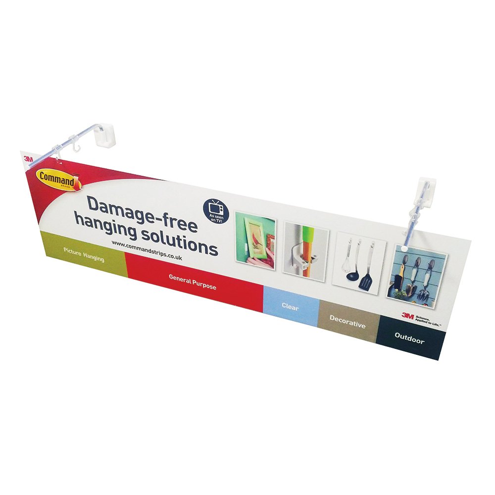 Command Header 30x100cm with 2 mounting arms