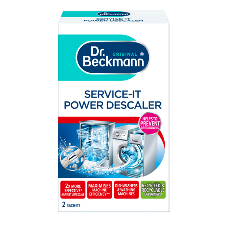 Dr Beckmann Service It Power Descaler - Machine Limescale Remover 2 x 50gm